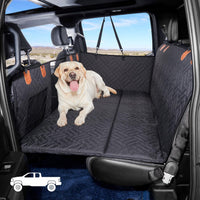 Hard Bottom Dog Car Seat Cover for Back Seat - Black / For Full Size Truck