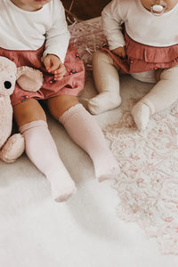 Ruffle Cotton Knee High Socks - BIG FRENCHIES