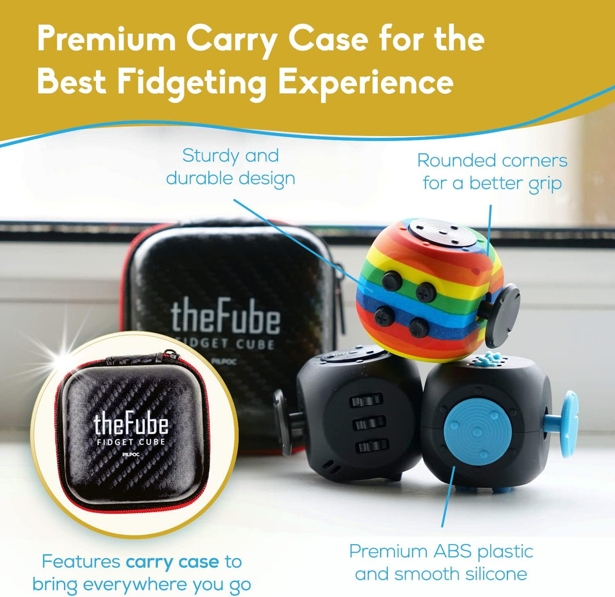 PILPOC theFube Fidget Cube - Charcoal - image 2