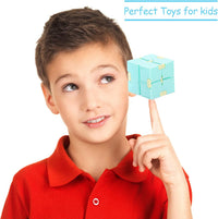 Gejoy 12 pcs Infinity Cube Toy Mini Cube Blocks Desk Toy - Macarons - image 4