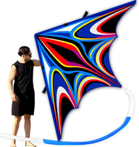 SGftre Delta Kite for Kids & Adults，Extremely Easy to Fly - Blue-1