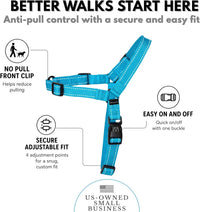ShawnCo Dream Walk Pro no-pull dog harness in oceanic blue with front clip - view 3