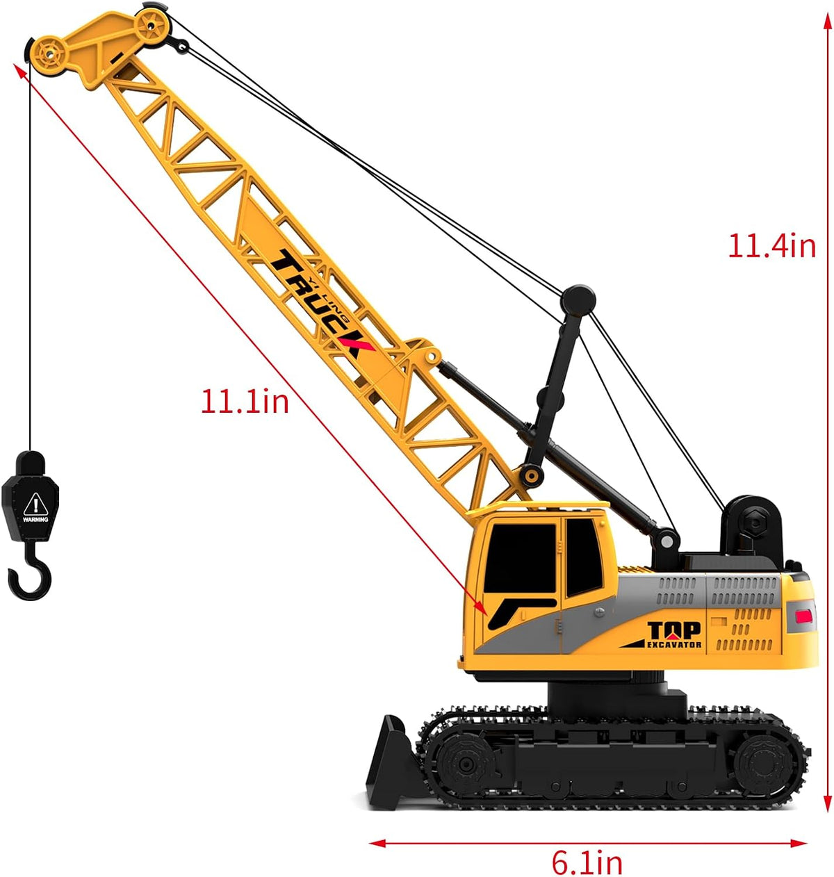 Dwi Dowellin Rc Bulldozer Toys for Boys - crawler crane - image 2