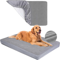 Dog Bed Covers Replacement Washable 100% Waterproof Soft Dog Bed - 36x27inch / Gray