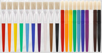 U.S. Art Supply 10-Piece Thick Paint Brush Set - Assorted Hog Bristle - image 2