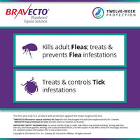 BRAVECTO Topical Solution for Cats, Flea & Tick, 12 Week Supply, >13.8-27.5 lbs., Purple Box