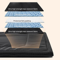 Chew Proof Indestructible Dog Crate Pad - Black / X-Large (28"x47") - image 3