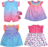 OTMOON 4 pack doll clothes, dress outfits for 13-16 inch dolls - view 3