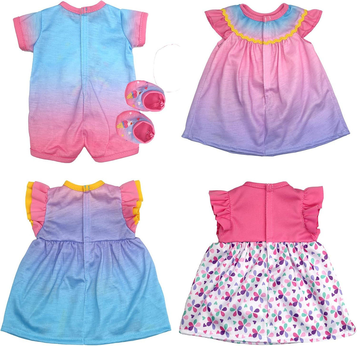 OTMOON 4 pack doll clothes, dress outfits for 13-16 inch dolls - view 3