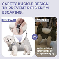 Dog Grooming Hammock Harness for Dogs & Cats with Pet Nail Clipper Trimmer - Cat Hanger Sling for Trimming Clipping Nails- Dog Hammock Restraint Bag for Small Medium Large pet （ Grey S ）
