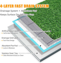 Dog Grass Pee Pad with Stainless Steel Tray - image 2