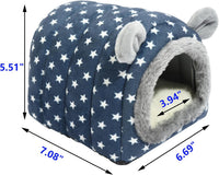 Hedgehog Bed Cave Nest Hideout - Blue - image 2