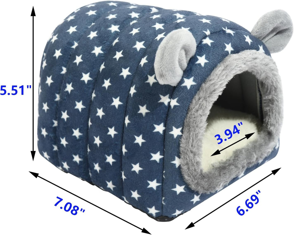 Hedgehog Bed Cave Nest Hideout - Blue - image 2