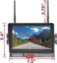 FalconEye Electronics 2nd Generation 200-300Ft Wireless Range Backup Camera for Trucks, Fleets. HD, 7inch LCD (1 Cam System)