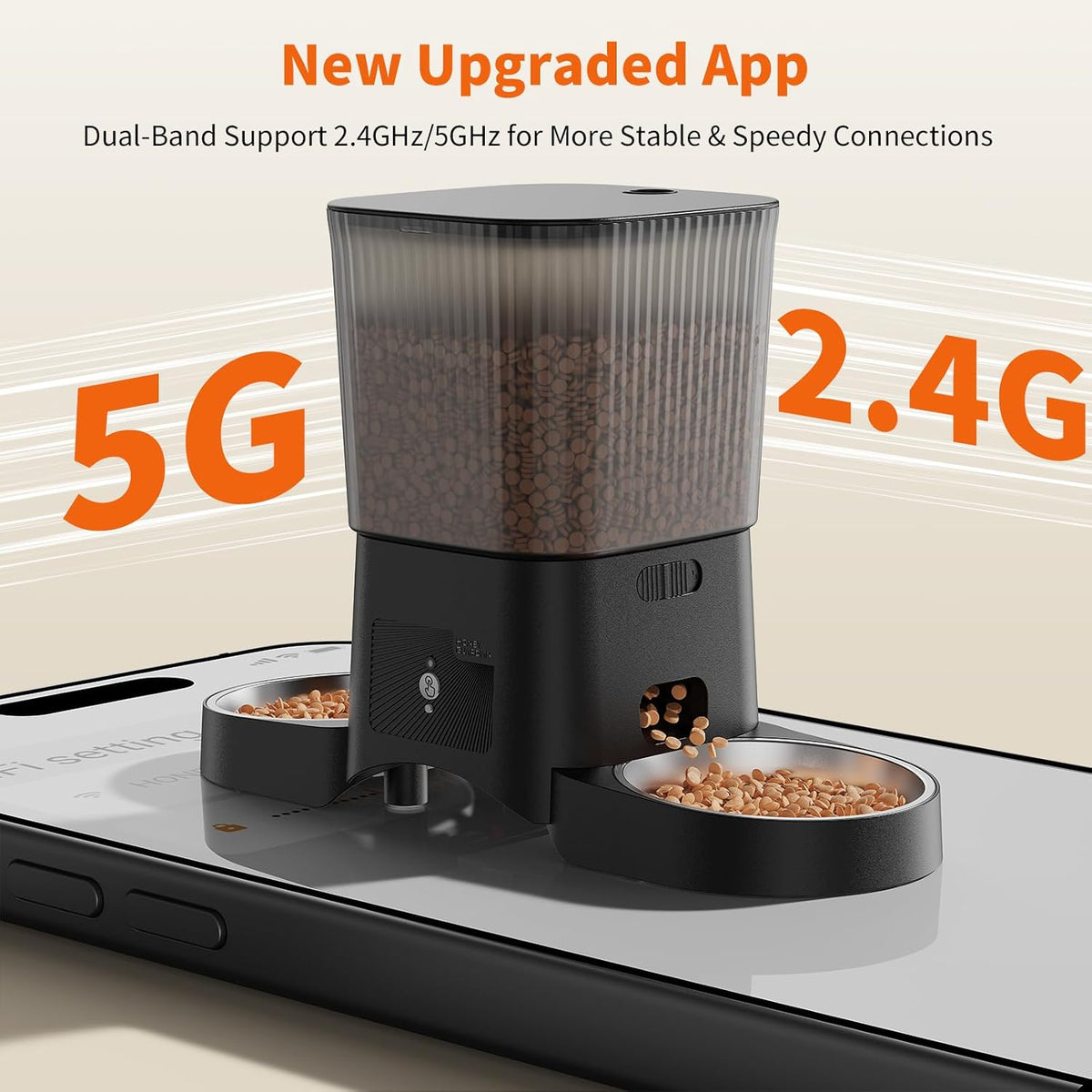 HoneyGuaridan Automatic Cat Feeder for 2 Cats - S25D - image 3