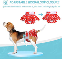 Avont 3 Pack Reusable Dog Diapers Female-Strawberry/Orange/Cherry – Essentials for Dogs - Dot Pattern - Black/Red/Green / S - image 2
