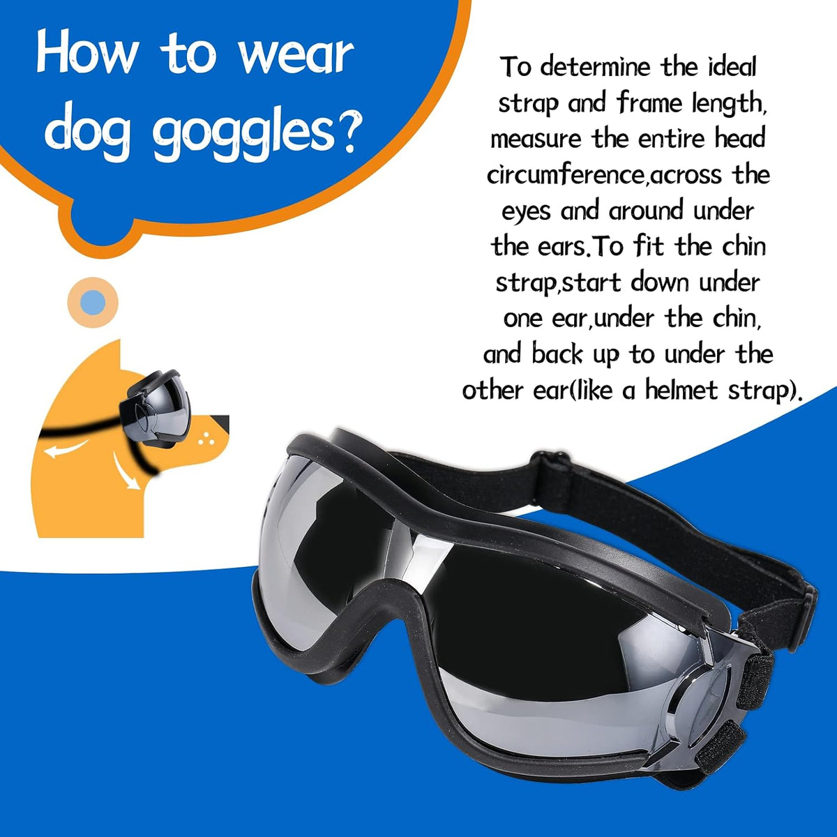 Dog Sunglasses Dog Goggles - Solid - image 4