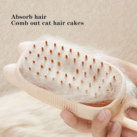Pet Grooming Brushm,Cat Brush,3 In1 Spray Cat BrushSelf-Cleaning Wet Dog Comb with USB Rechargeable & Water Tank,Suitable for Dogs,Cats to Reduces Flying Hair (Pink)