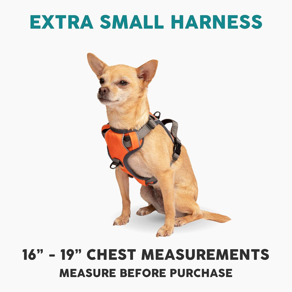 Embark No Pull Dog Harness, Reflective Adjustable Training Vest - XS / Orange - image 2