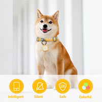 Pawaii Dog ID Tag, Silent Silicone QR Code Tag, Scan Alerts - Light Orange - image 3