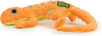 goDog Amphibianz Gecko Squeaky Plush Dog Toy - Amphibianz Gecko (Orange) / Large - image 2