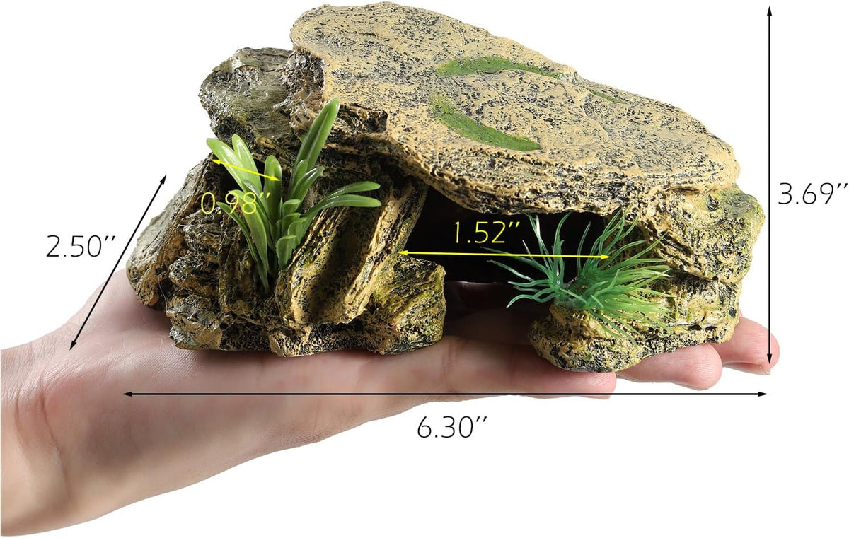 IBWell Leopard Gecko Hide Small Reptile Hides Resin Mini Reptile - image 2