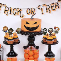 Gyufise 24Pcs Halloween Bat Cupcake Toppers Black Glitter Bat - Dark Colors - image 4
