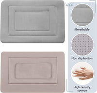 JoicyCo Dog Crate Bed Pad Mat, 36 in Non Slip Bottom Washable Kennel Pad for Medium and Large Dogs, Clay Gray