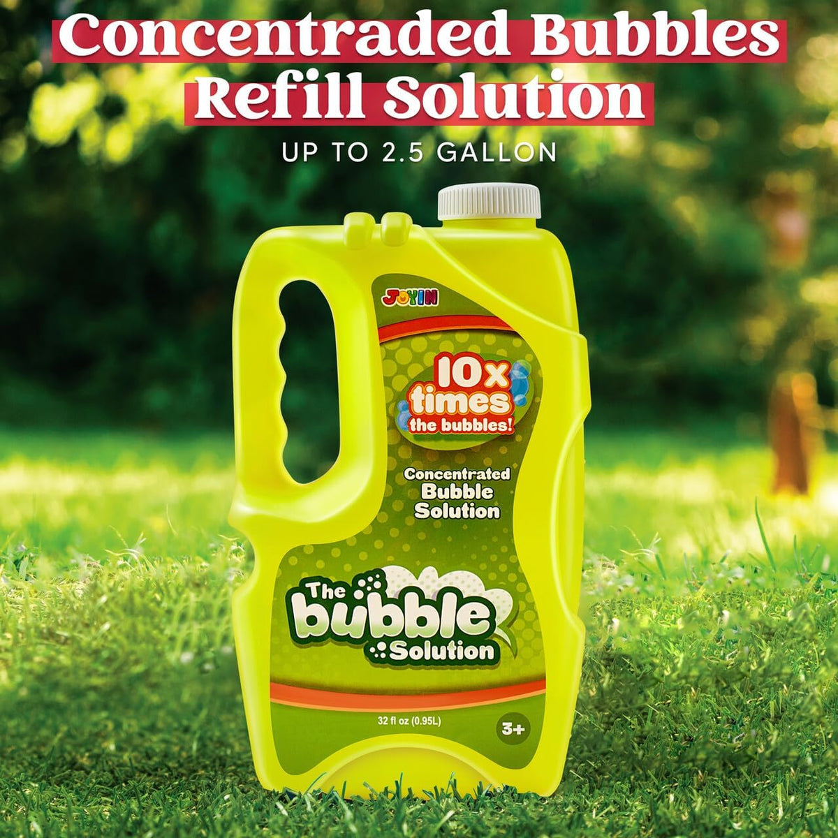 JOYIN 32 OZ Concentrated Bubble Solution for Bubble Machines - Yellow - image 2
