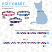 Breakaway Cat Collars with Bell - Leopard & Tiger Print - image 3