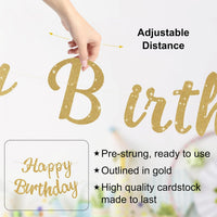 Halloween Birthday Banner - Gold / Butterfly - image 3
