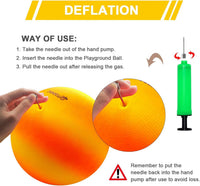 Four Square Balls, 8.5 Inch Playground Ball for Kids Outdoor Dodgeball Kickball Handball Game - Multicolor (4 balls) - image 4