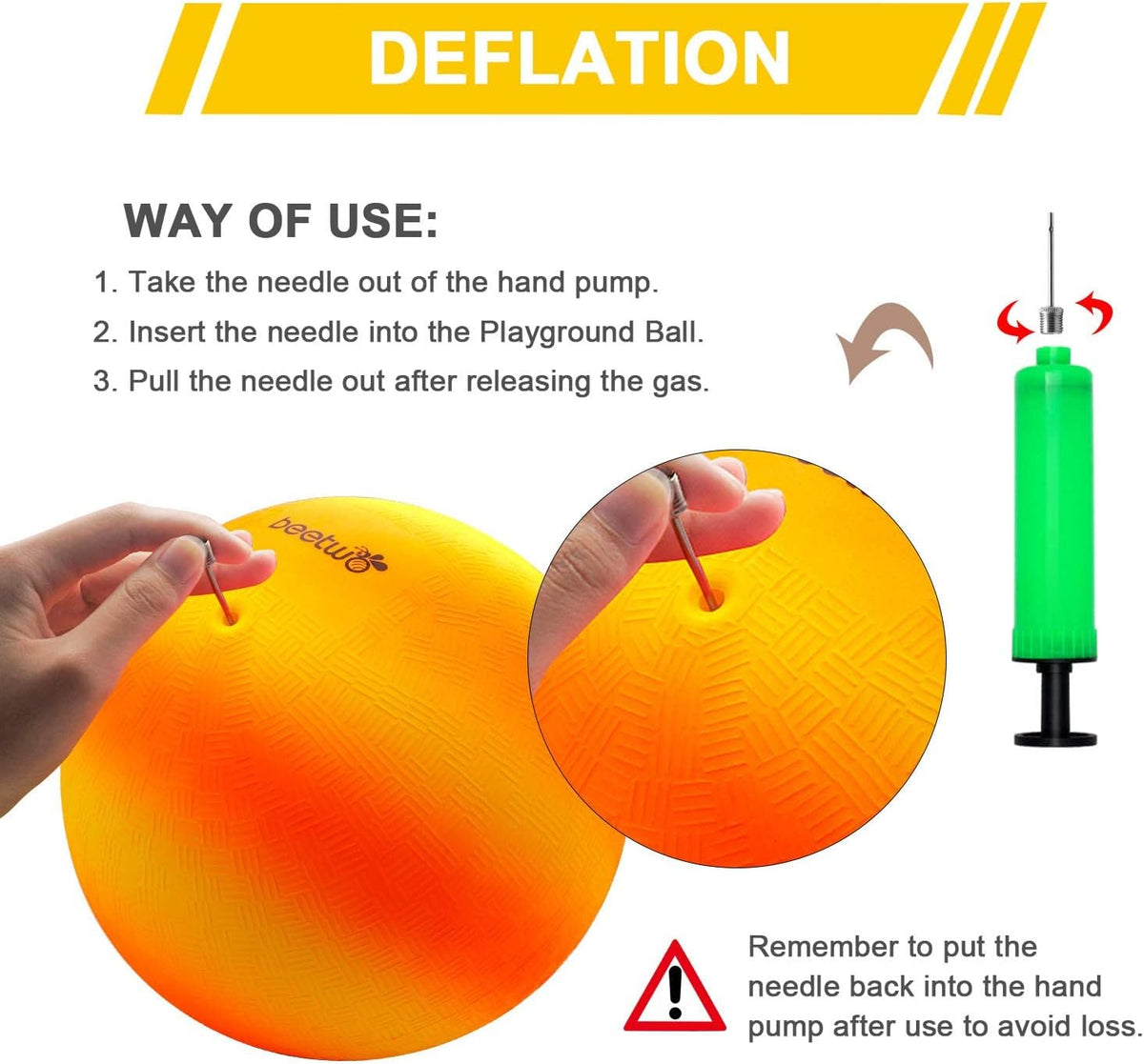 Four Square Balls, 8.5 Inch Playground Ball for Kids Outdoor Dodgeball Kickball Handball Game - Multicolor (4 balls) - image 4