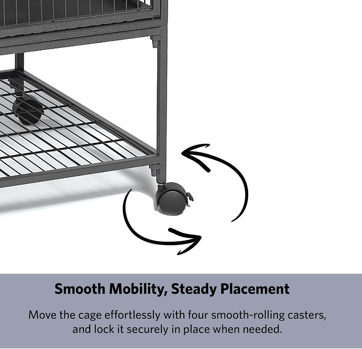 Critter Nation by MidWest Double Unit Small Animal Cage – Essentials for Small Pets - Black: 1 Inch Wire Spacing: Ferret Nation / Single Story - image 4