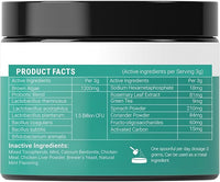 Dog Teeth Cleaning Powder - Dog Breath Freshener + Dental Care for Doggies & Cats + Tartar Remover for Teeth with Natural Ingredients + Probiotics Blend (Mint - 100g)