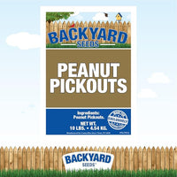 CountryMax Backyard Seeds Shelled Whole Peanuts for Woodpeckers, Birds, Squirrels & Wildlife – Premium Wild Animal Food, 10 lbs Bag