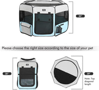 X-ZONE PET Foldable Dog Playpen - XL / Blue - image 2