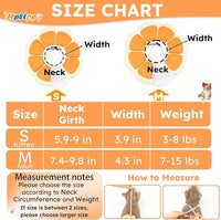 Cat Cone Collar Soft, Waterproof Cat Recovery Collar After Surgery, Adjustable Pet Donut Collar, Safety Elizabethan Collar to Prevent Licking Wounds for Kittens, Pet Cone Alternative