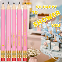 Baby Shower Pencils for Party Games, Neutral - Pink - It's a Girl - image 4