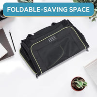 PETSFIT Pet Carrier Airline Approved with Extendable Mat, Dog Carriers for Small Dogs, TSA Approved Pet Carrier, Puppy Carrier for Small and Medium Cats Under 12 Lbs, Black