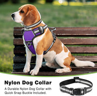 WINSEE Dog/Pet Harnesses No Pull with Dog Collar - X-Large / Purple - image 2