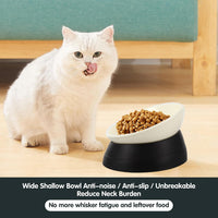 Bulldog Bowl Anti-Slip Dog Cat Dish Detachable Rubber Dog Bowl Pet - Black / 2 Cup ( Small/Medium Dog ) - image 2