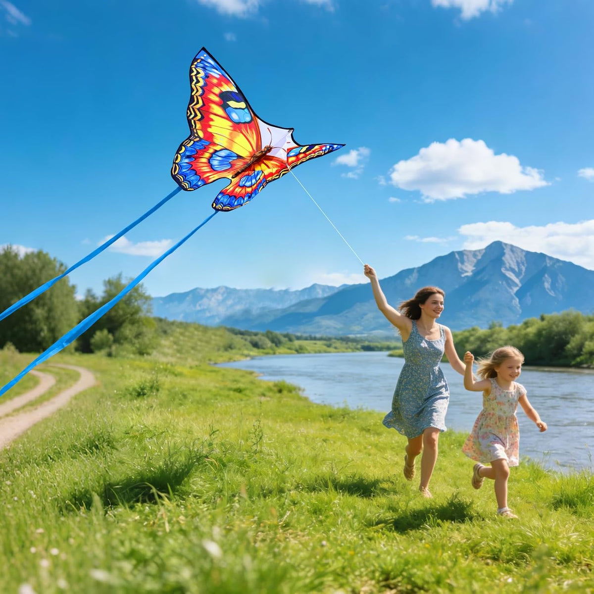 Xida Butterfly Kites for Kids and Adults Easy to Fly - Brilliant Golden - image 3