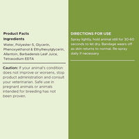 Pet Liquid Bandage for Dogs - 4 oz Spray with Aloe - Wound Care for Dogs Including Cuts, Scrapes, and Stitches - Breathable and Waterproof