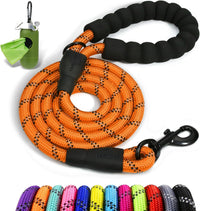 Taglory Rope Dog Leash for Medium Large Dogs - 1/2" x 6 FT (20~120 lbs.) / Orange