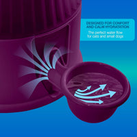 Pet Water Dispenser for Dogs and Cats - Opaque Purple - image 4