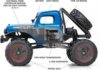 FMS FCX24S Power Wagon 1/24 scale RC crawler with portal axles - view 5