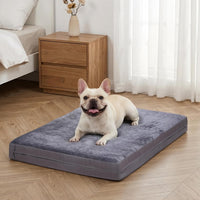 Waterproof Dog Crate Bed Pad - Dark Grey / 23"W x 17"L x 3"H