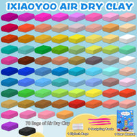Ixiaoyoo Air Dry Clay, 30 Colors Foam Modeling Clay for School Projects – Fun for Kids & Family - 78 Colors - image 2