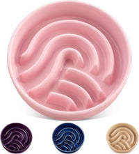 vancasso Slow Feeder Dog Bowl - Pink / 3 Cups